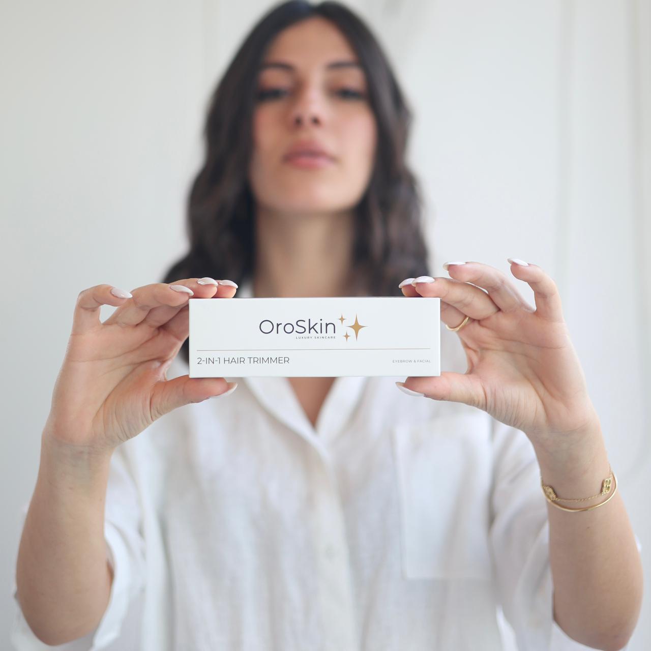 OroSkin 2-in-1 Eyebrow & Facial Trimmer